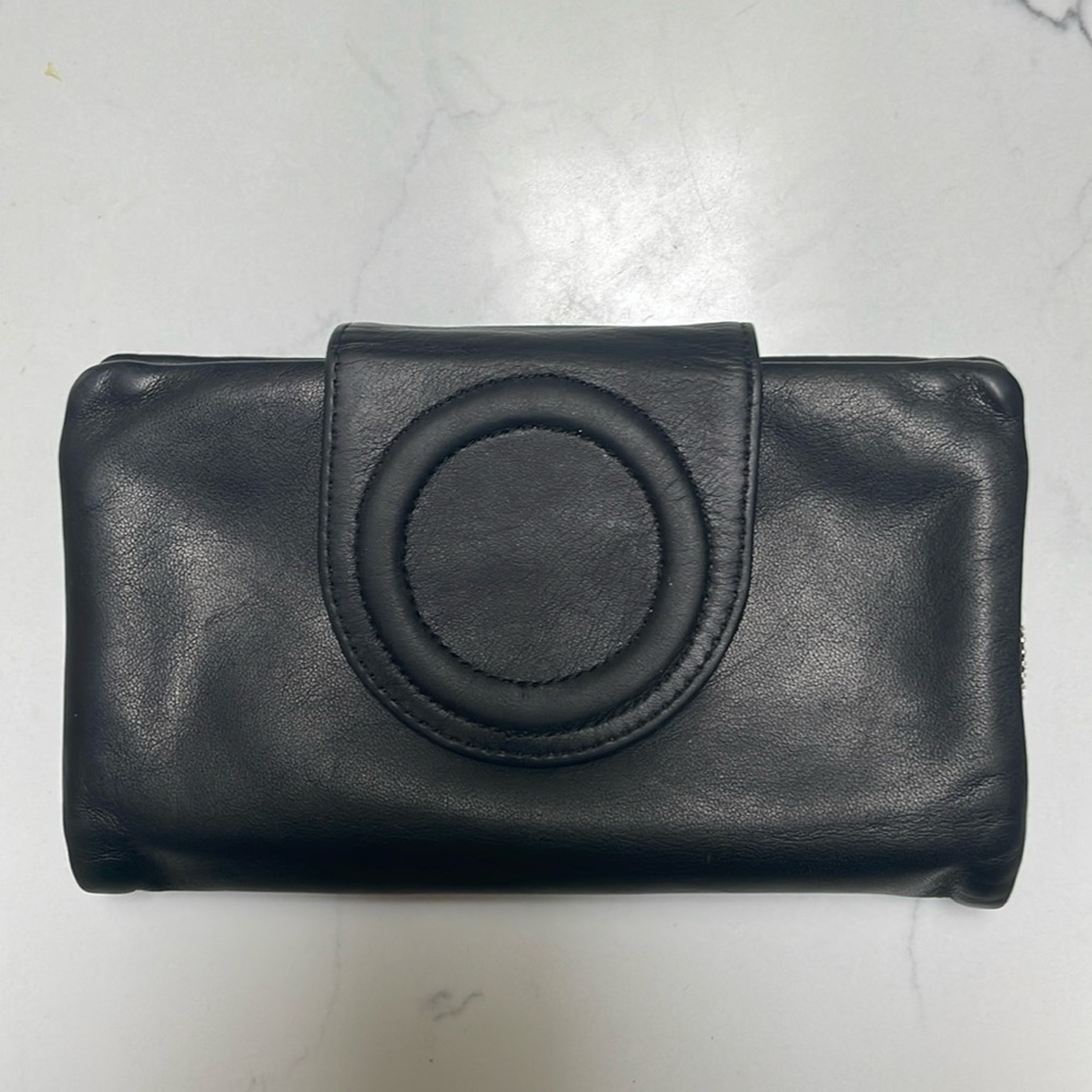 Black leather wallet